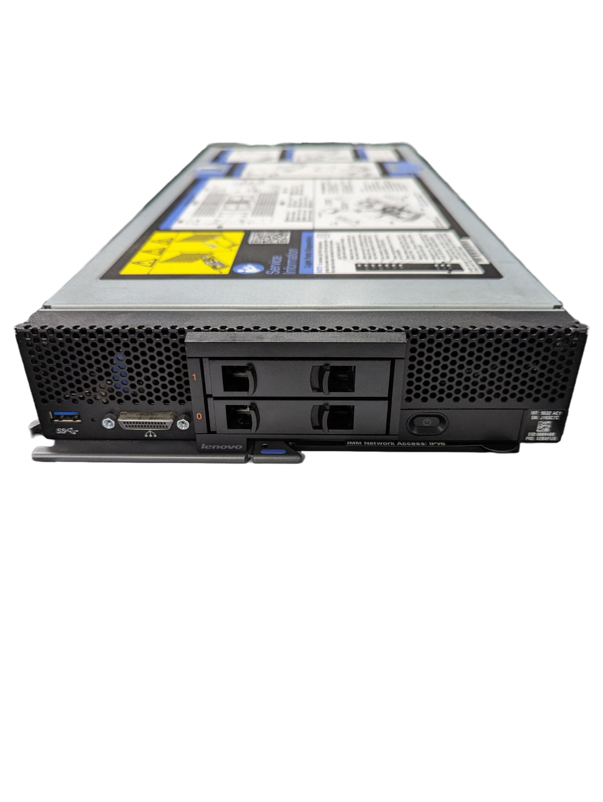 IBM 9532-AC1 FLEX X240, 64GB RAM,  2 X E5-2680 2.5GHZ V3 M5 BLADE- 2 X 300GB HDD