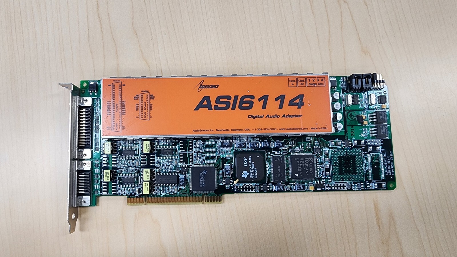 AudioScience ASI6114 Multichannel PCI Cards w/BOB1024 Break Out Boxs & Cables