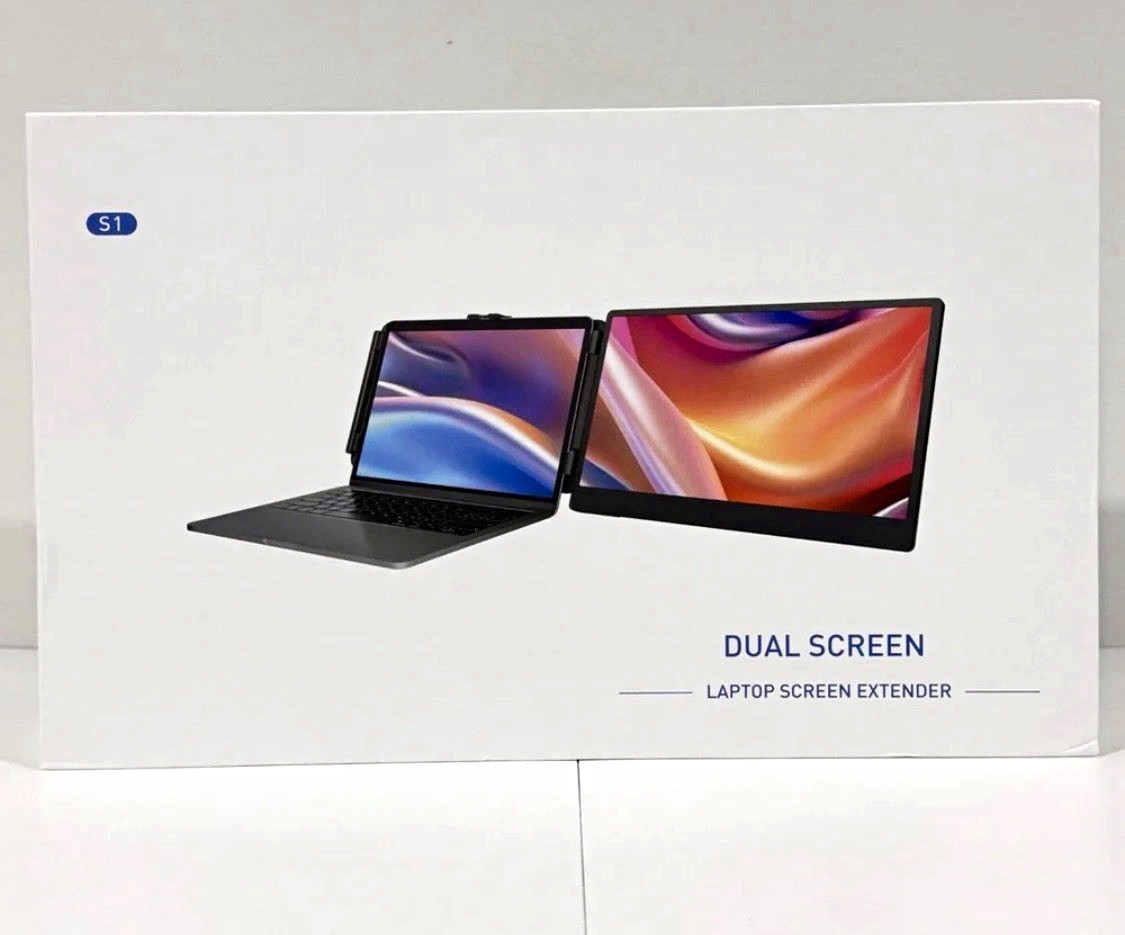 S1 Dual Screen Laptop Screen Extender 14in IPS 1080P Full HD 16:9 Portable