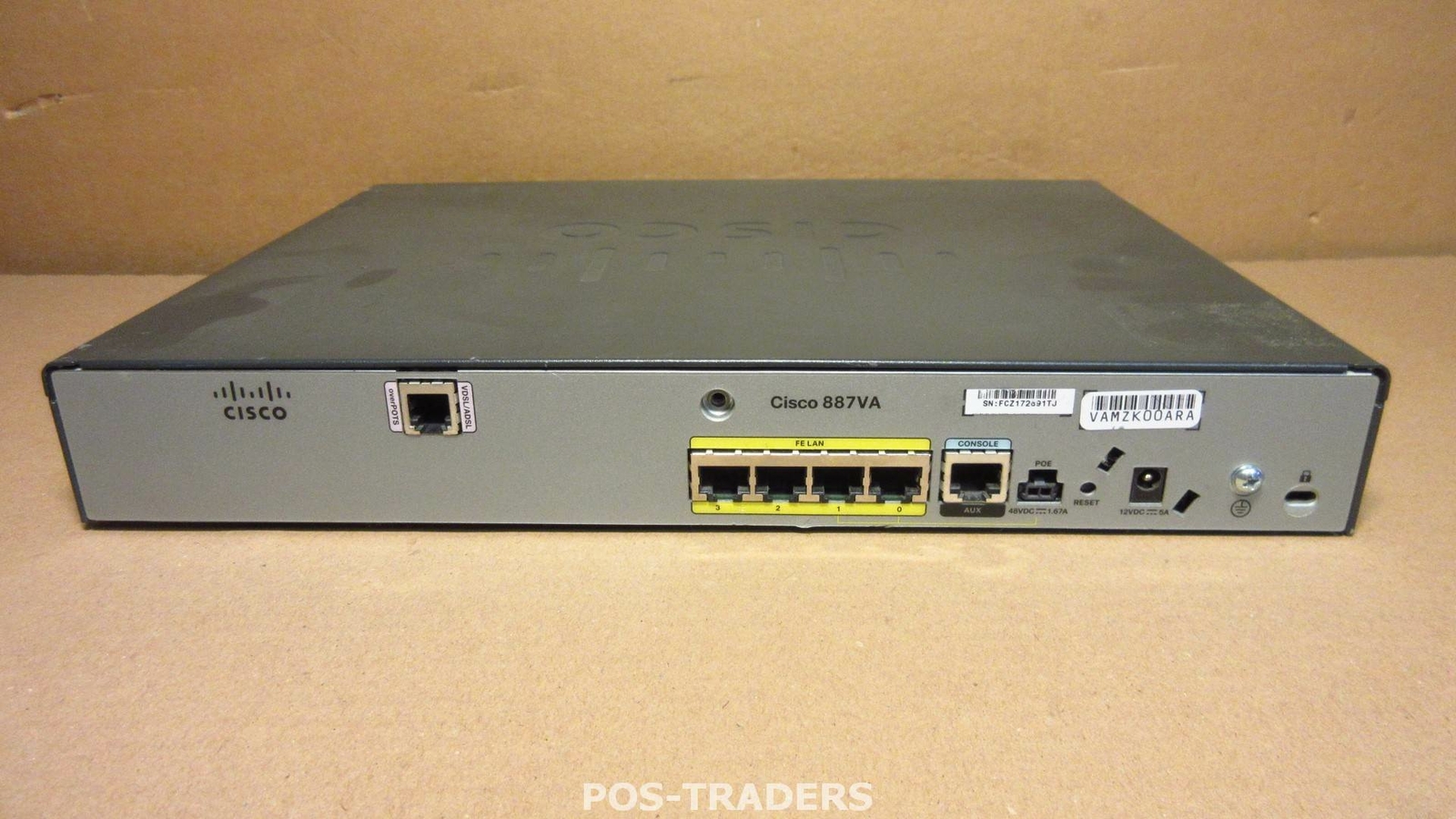 Cisco C887VA Annex A router VDSL2/ADSL2+ over POTS 802.11n MISSING FRONT COVER