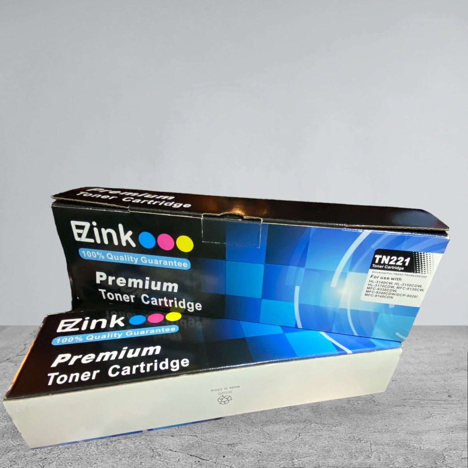 2- EZink TN221 Premium Toner Cartridge Sealed In Box HL-3140 & Other Models ￼