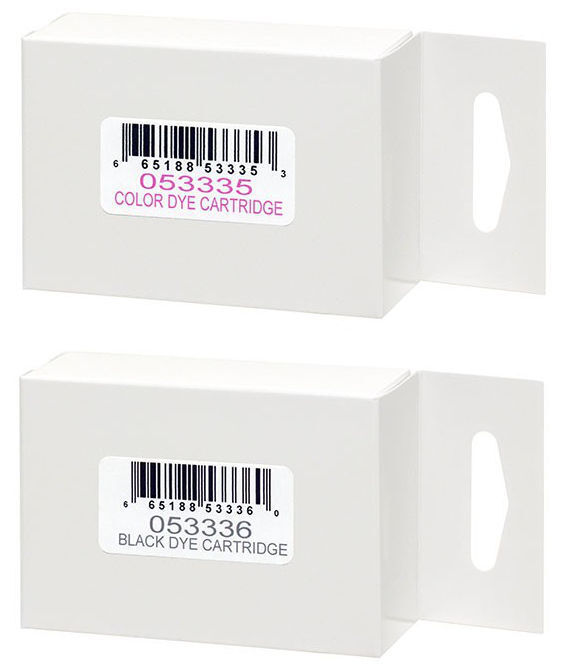 2-pk Primera 53335 & 53336 Color / Black Ink Cartridge for Bravo PRO/XRP