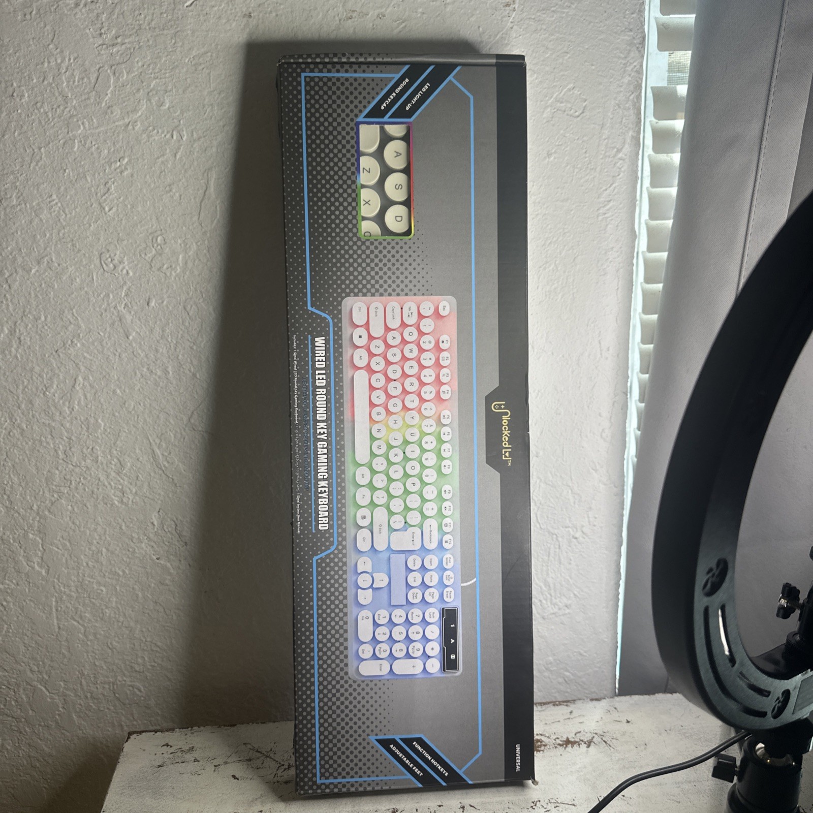 UNLOCKED Universal Wired LED Round Key Gaming Keyboard #GAKB-0001B
