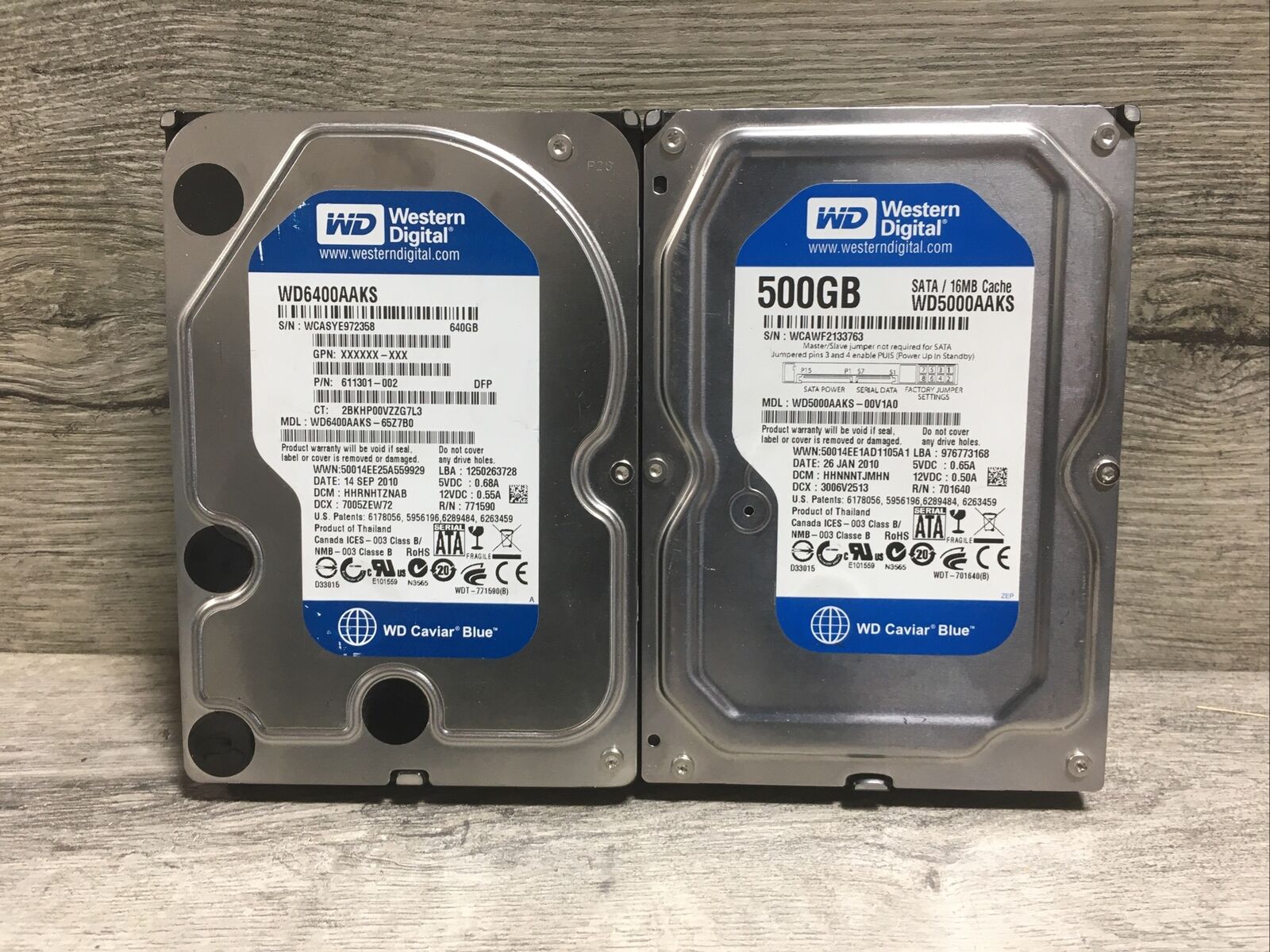 WD WD5000AAKS And WD6400AAKS L37
