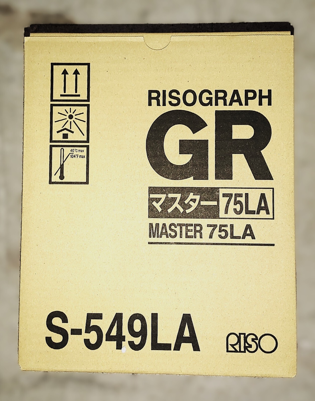 Genuine Riso S549LA Duplicator Masters Rolls Pack of 2 GR1700/1750/2710/2710/275