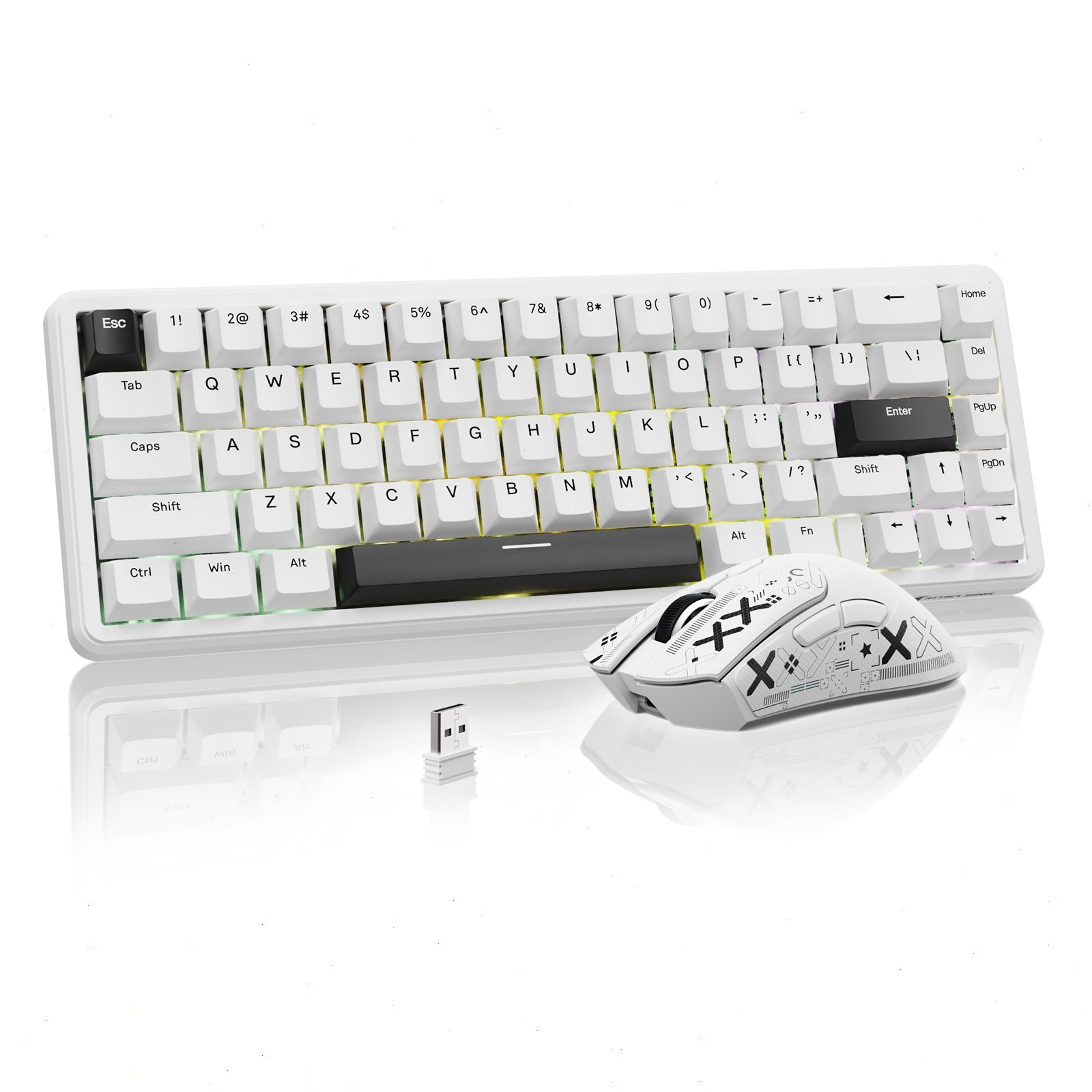 ATTACK SHARK X65HE Wired Magnetic Keyboard & R1 Wireless Gaming Mouse Combo
