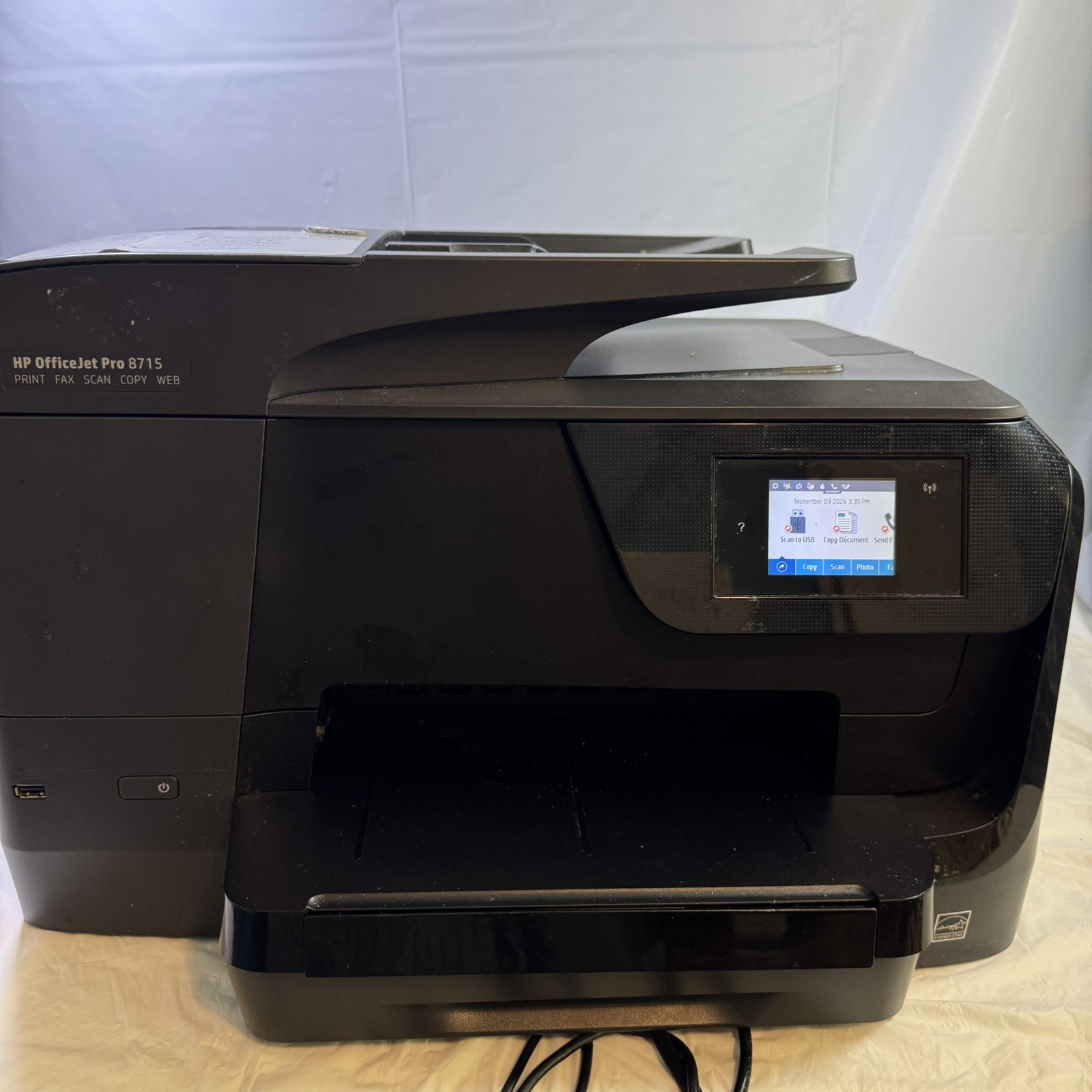 HP OfficeJet Pro 8715 Wireless All-in-One Printer Tested W/Ink ~25K Pages