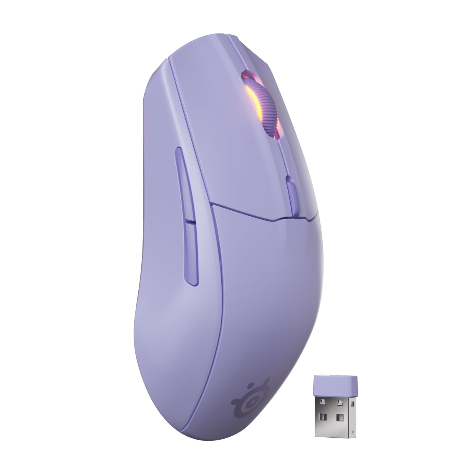 SteelSeries Rival 3 Gen 2 Wireless Gaming Mouse Bluetooth Lavender 62690