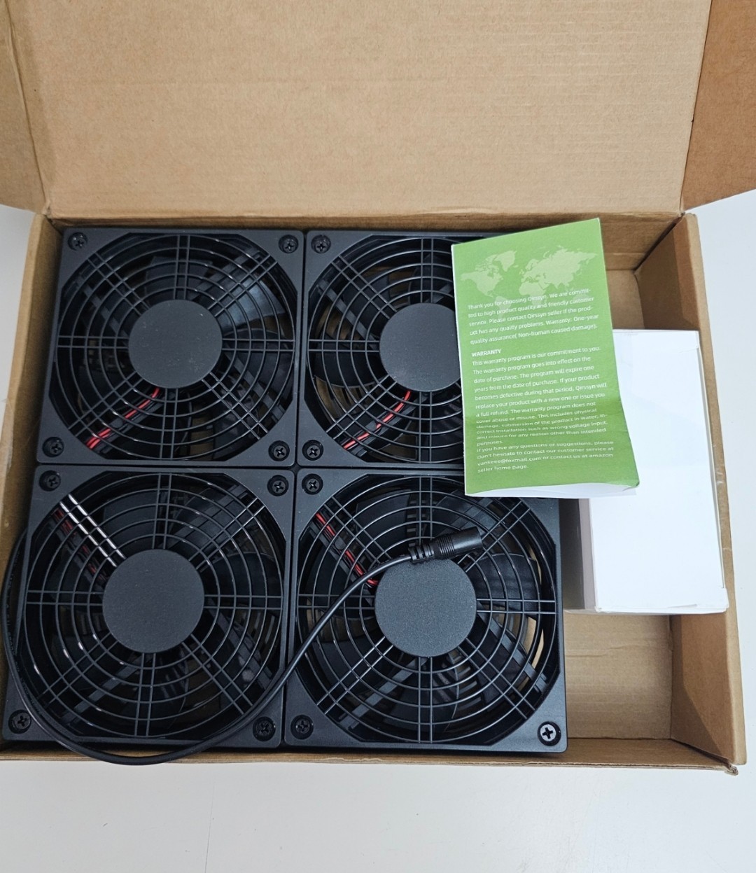 Router Laptop Cooling pad 4X 120mm Computer Fan with AC Plug Variable Speed F...