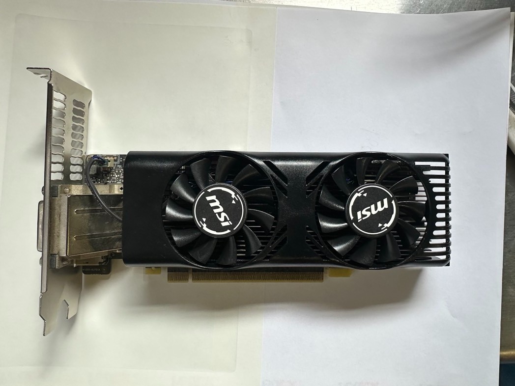 MSI GeForce GTX 1050 Ti 4GB LP 4GB GDDR5 Graphics Card for parts