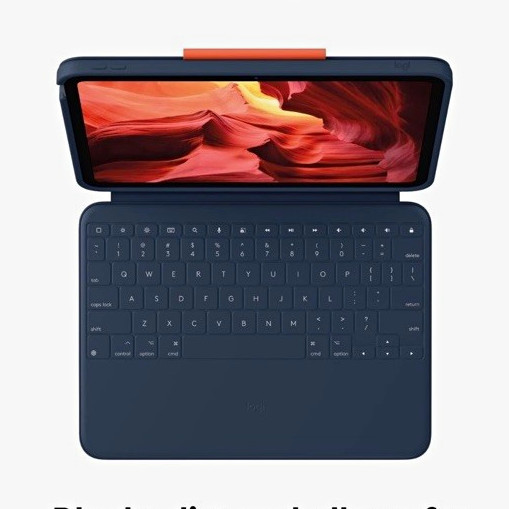 Logitech Ruggedness Combo 4 Touch Blue Keyboard Case Smart Connector for iPad