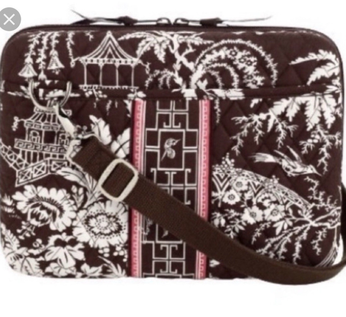 VERA BRADLEY Mini Laptop Case iPAD BAG IMPERIAL TOILE - or Cosmetic Case - NWT