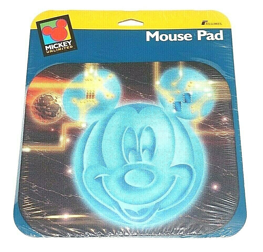 Fellowes Mickey Unlimited High Tech Mickey Mouse 9" x 8" Mouse Pad (1996) NEW