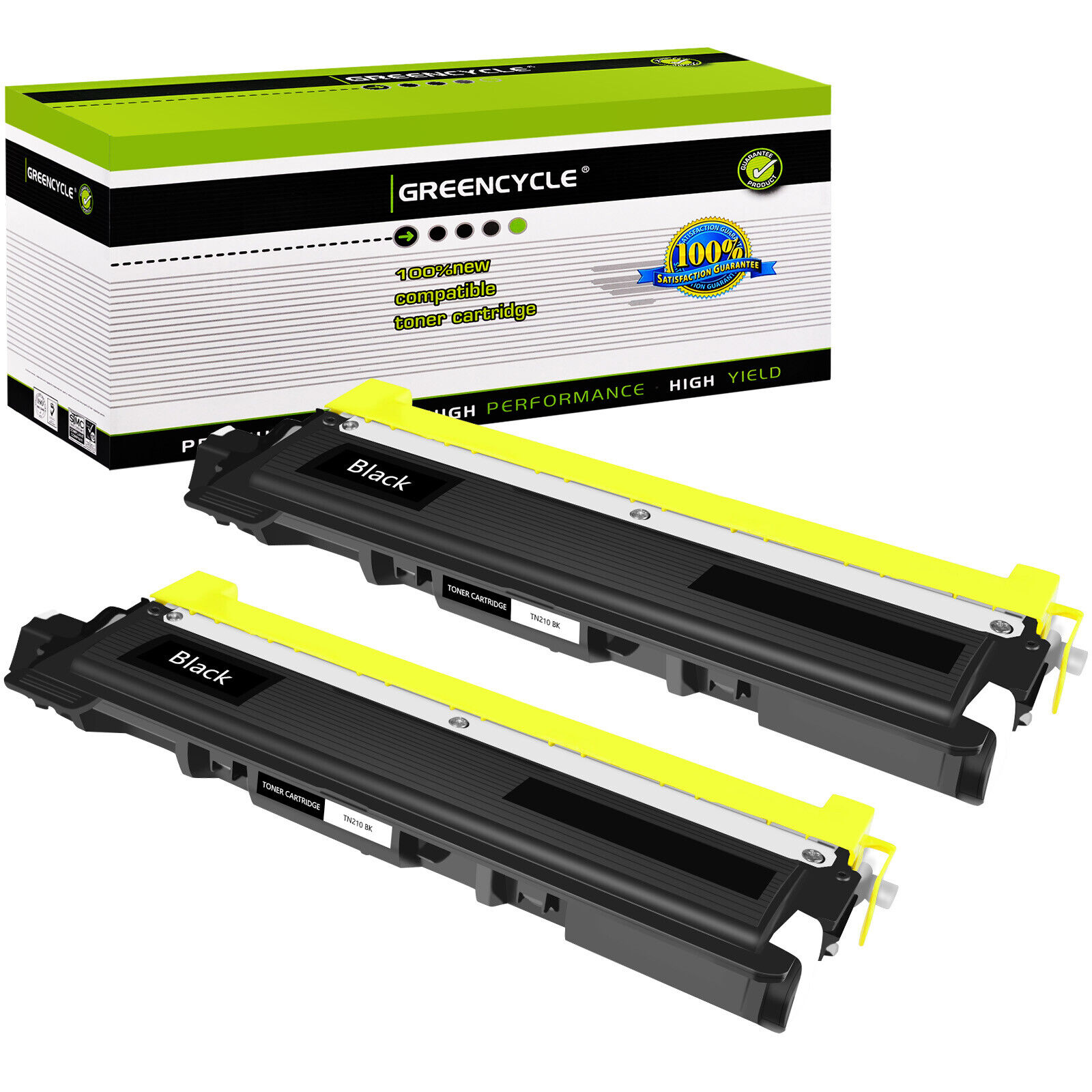 2PK TN210 BLACK Toner Cartridge Fits For Brother DCP-9010CN HL-3045CN HL-3075CW