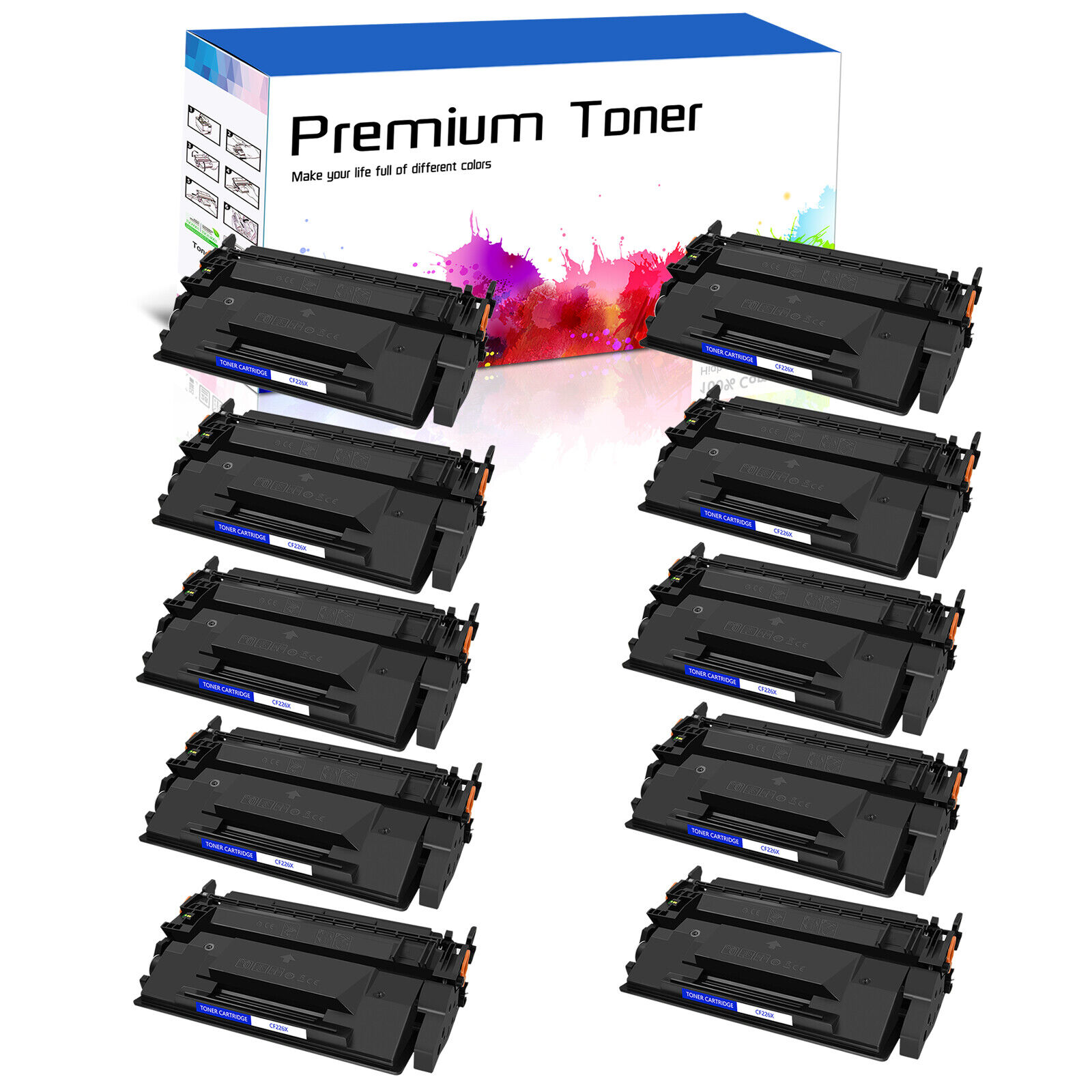 10 PACK CF226X 26X Toner Cartridge for HP LaserJet Pro M402dw M402d MFP M426 INK