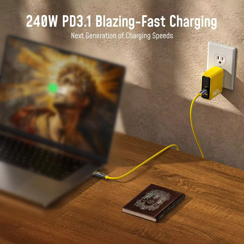 AOHI THE FUTURE Adonis 240W LED Display USB-C to USB-C Cable 3.3ft (120Gbp