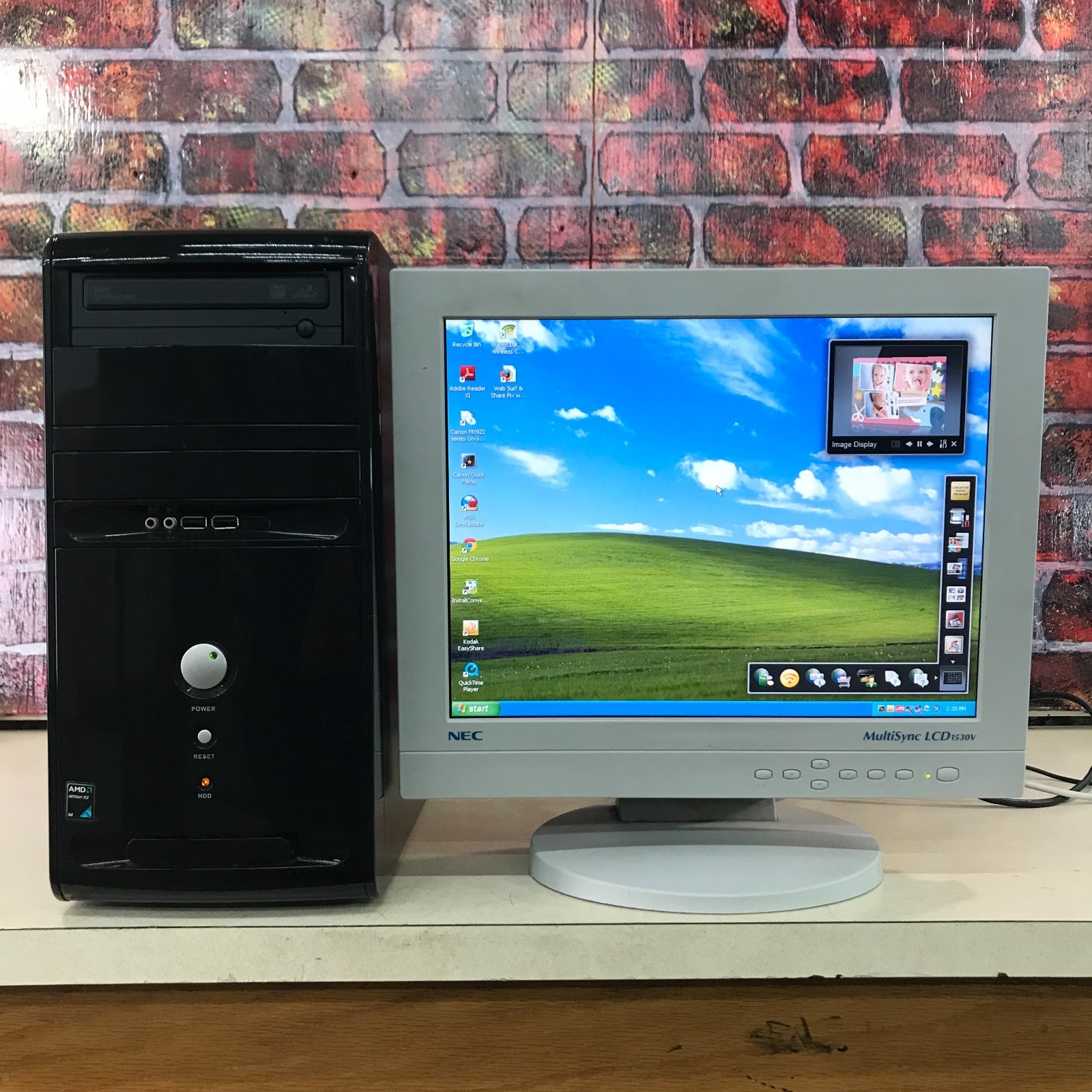 Custom ATX PC Retro Gaming (DUAL BOOT - Windows XP/10)  Athlon 2.7GHz 4GB RAM
