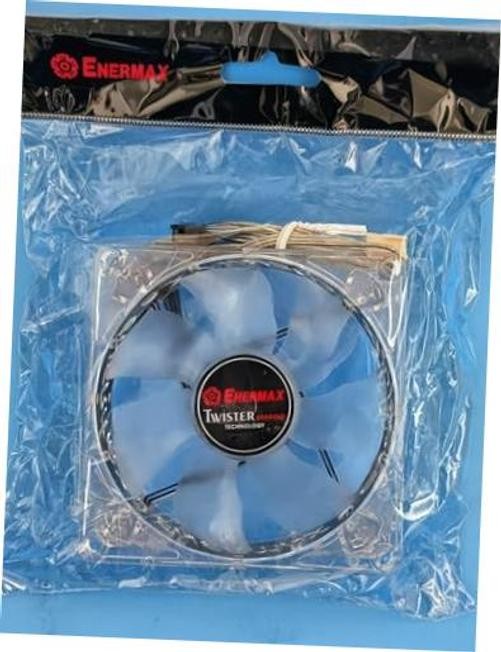 Twister XUCEV9N 92mm PC Case Fan, Blue LED, 1500 RPM, Clear Frame, 3-Pin