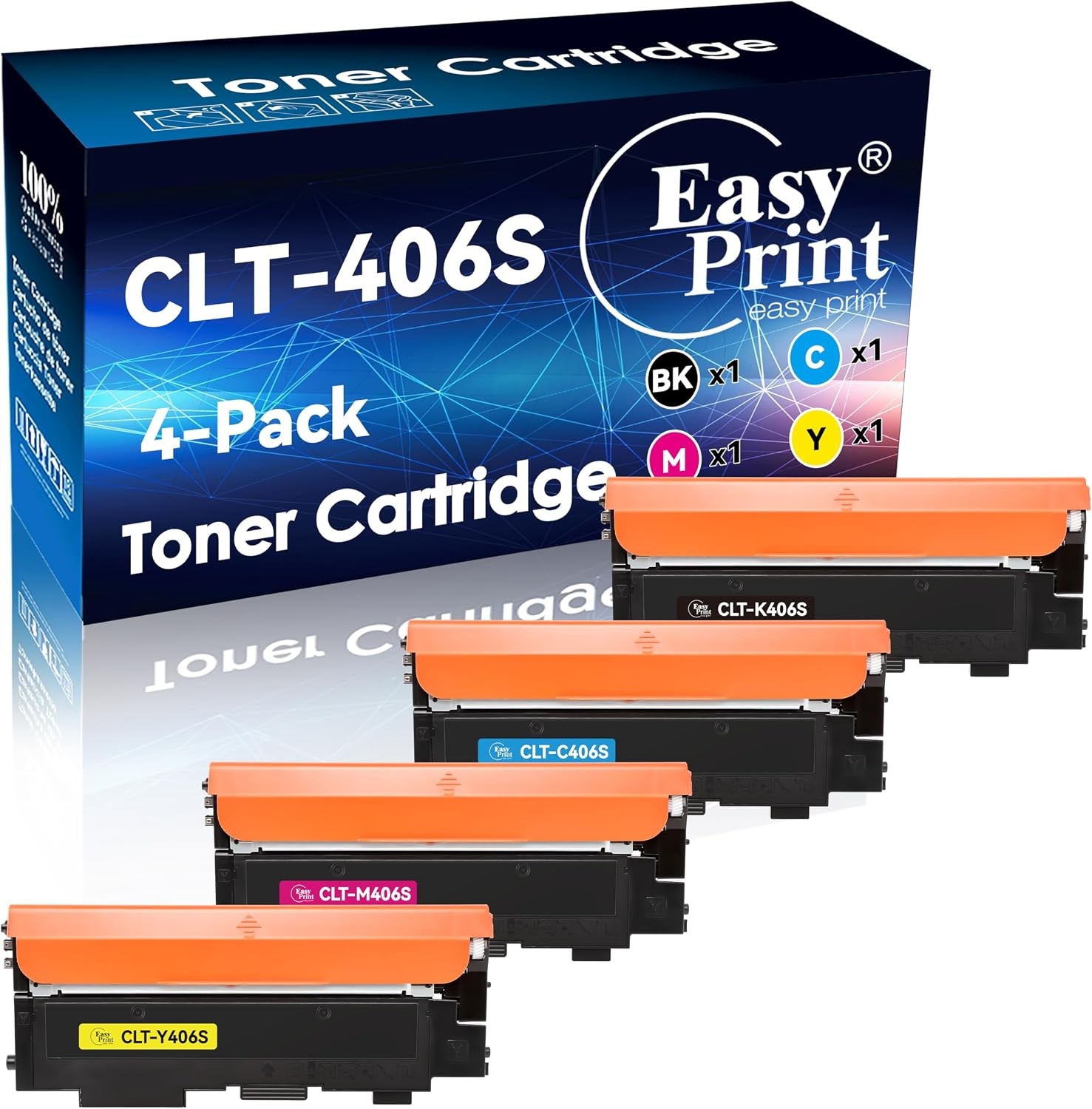 EASYPRINT Compatible CLT-406S Toner Cartridge Replacement for Samsung 406 406S