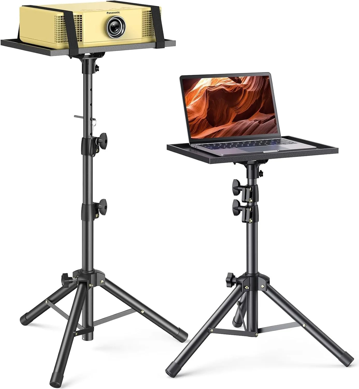 Height Adjustable Projector Tripod Stand Foldable Portable Laptop DJ Music Tray