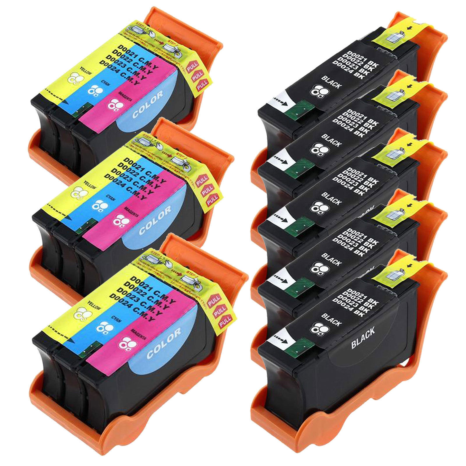 8 Pack New Ink Cartridge For Dell Series 21/22/23 V313 V313w P513W