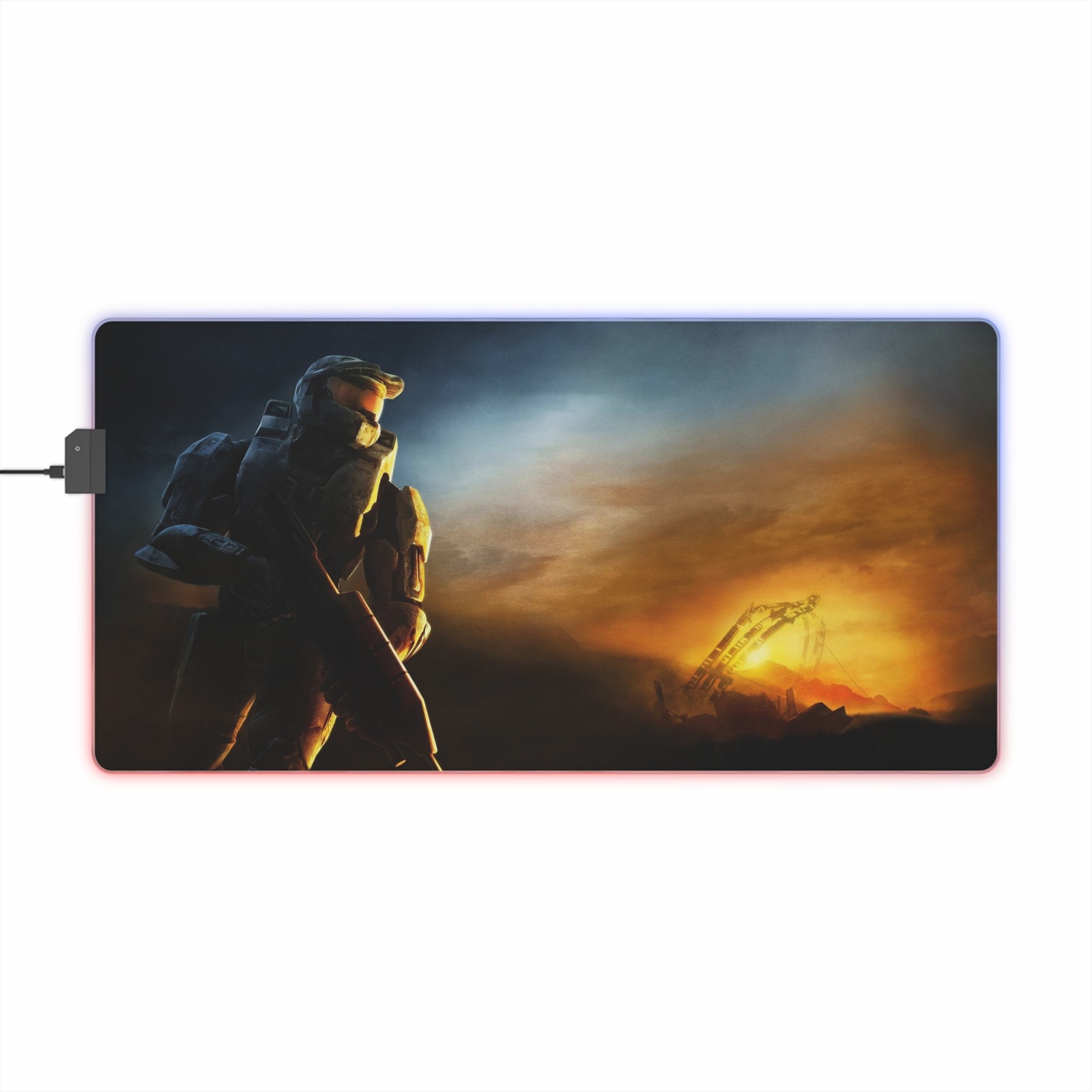 Halo 3 RGB LED Gaming Mouse Pad