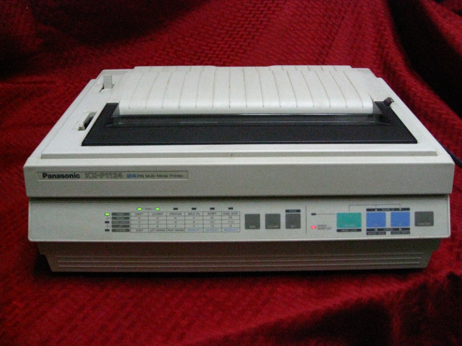 VTG Panasonic KX-P1124 24 Pin Dot Matrix Printer Multi-Mode - Tested Working