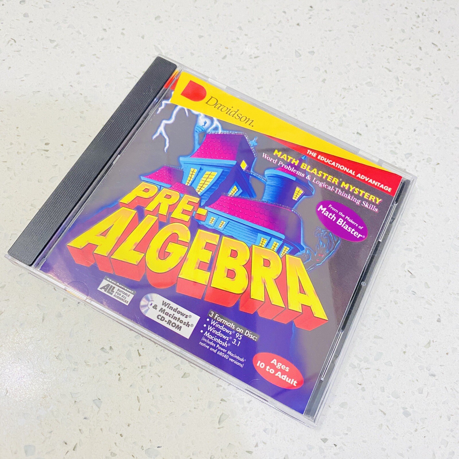 Pre- Algebra  Word Problems and Logical Thinking Skills by Davidson CD-ROM 1994