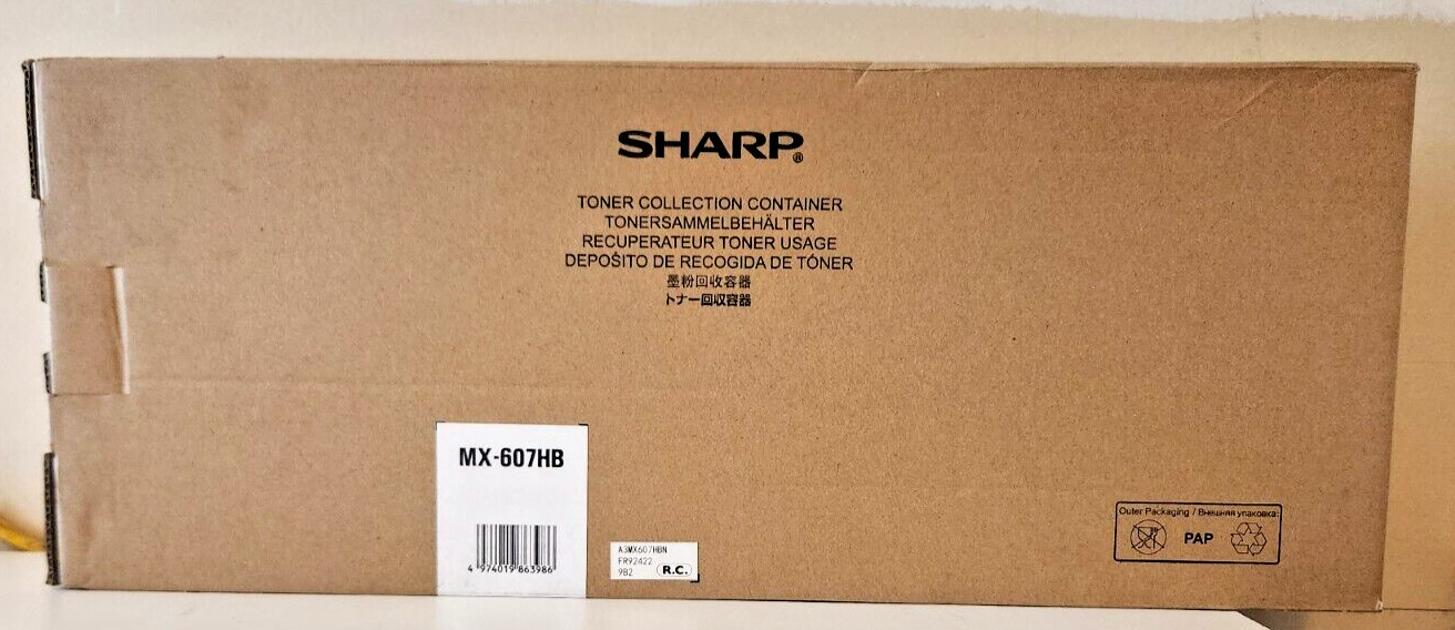 NEW Genuine Sharp MX-607HB Toner Collection Container