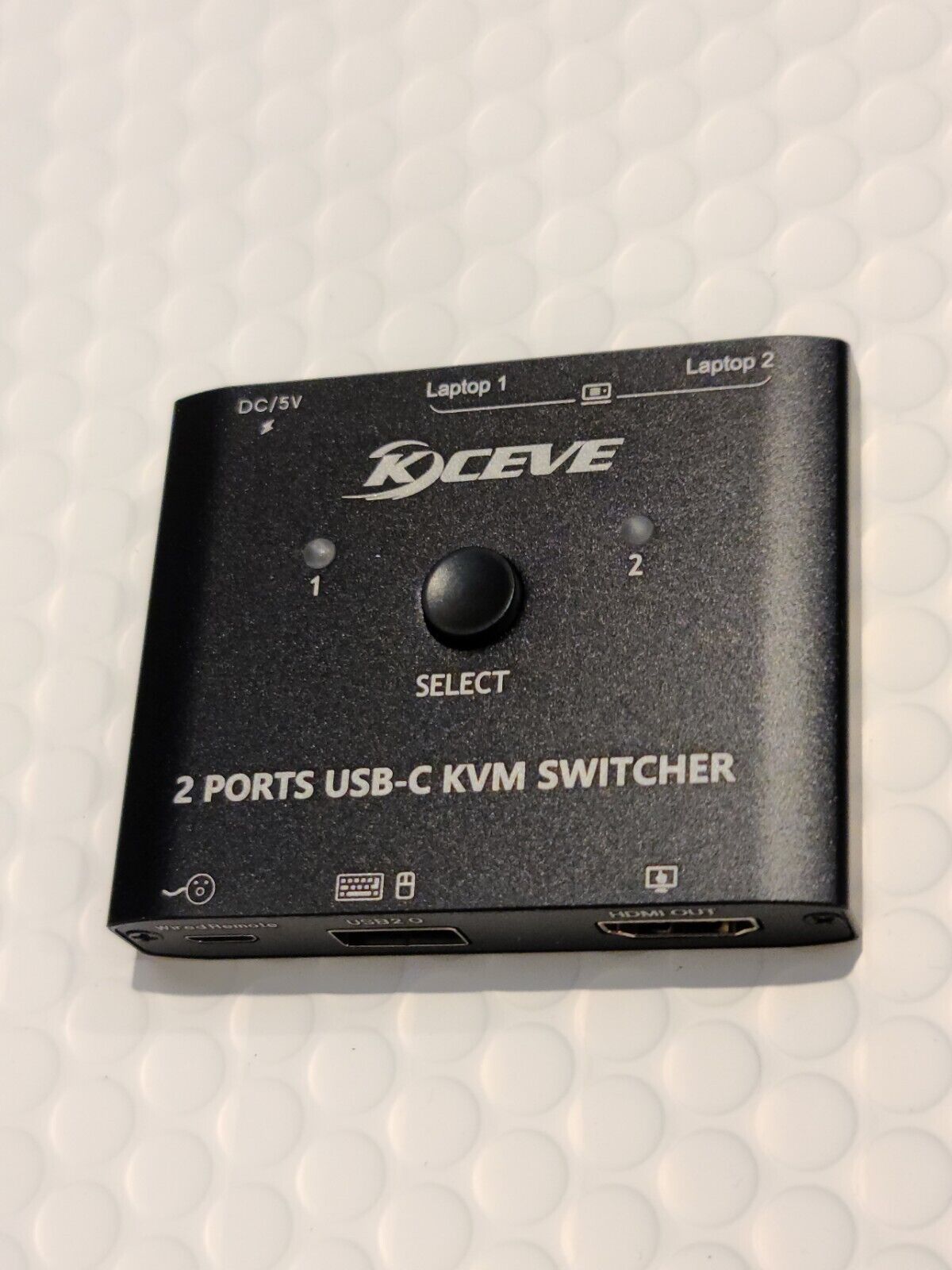 KCEVE 2 Ports USB-C KVM Switcher, HDMI Out KC-C201H Switch