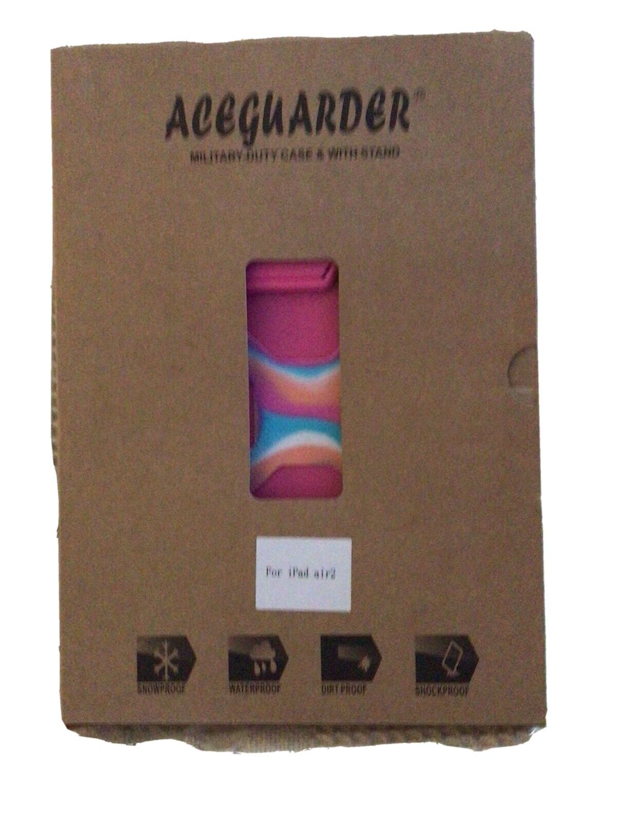 ACEGUARDER Military Duty Case With Stand For IPad Air 2-Air 2 & Pro 9.7 New Pink