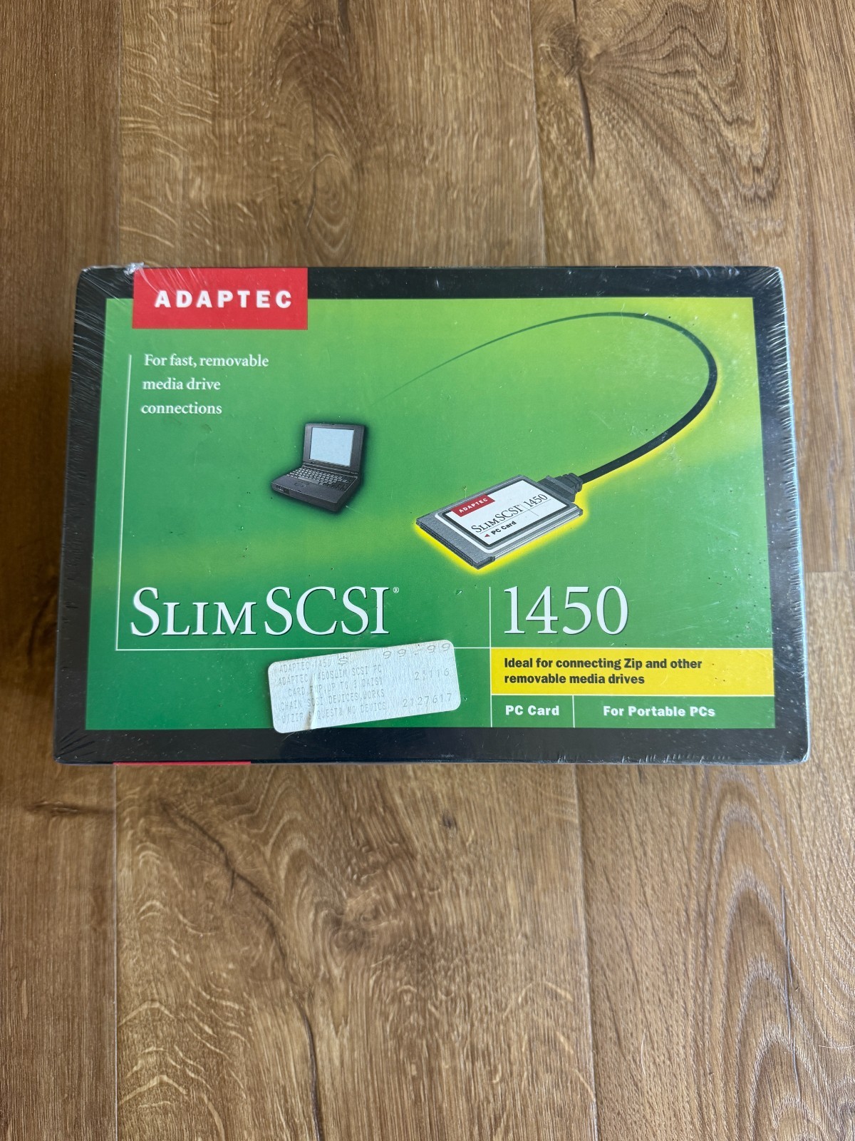 Adaptec SlimSCSI 1450 Kit PC Card CardBus Adapter APA-1450B BRAMD NEW Sealed