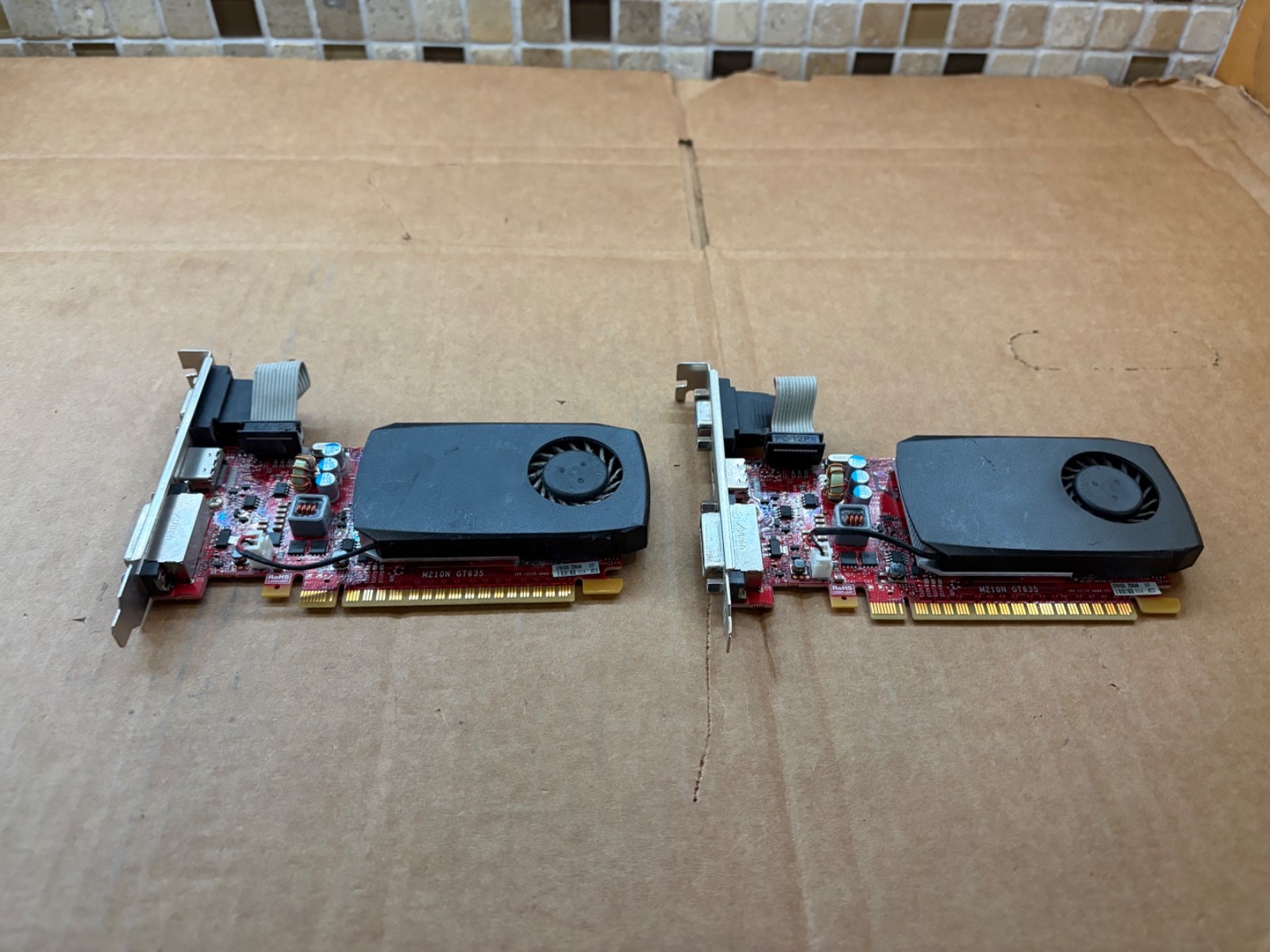 2x DELL GT635DE 1G 0R5H2D Graphics Card NVIDIA GeForce GT 635 DDR3 HDMI DVI VGA