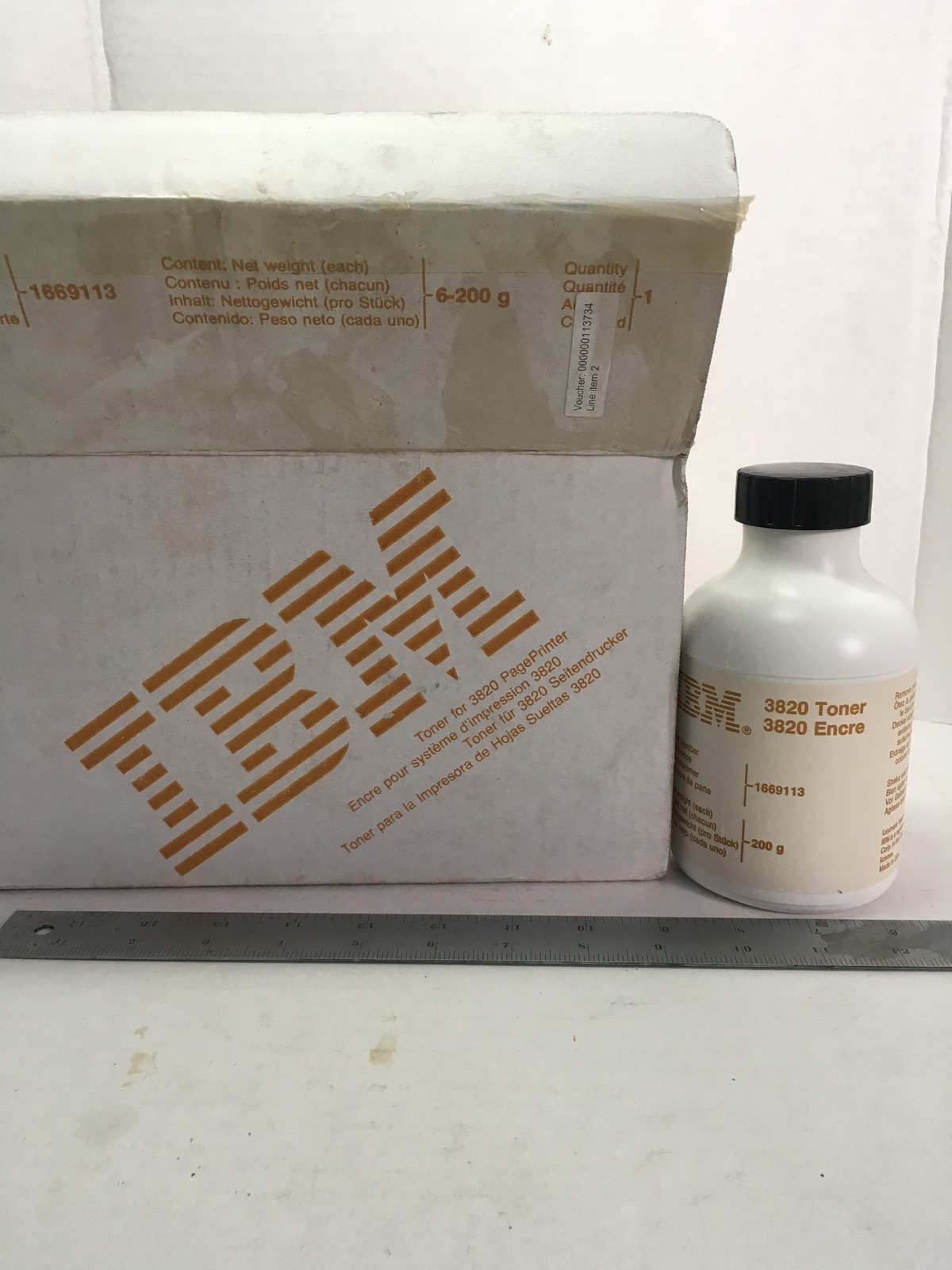 6 200 G BOTTLES OF IBM 3820 TONER