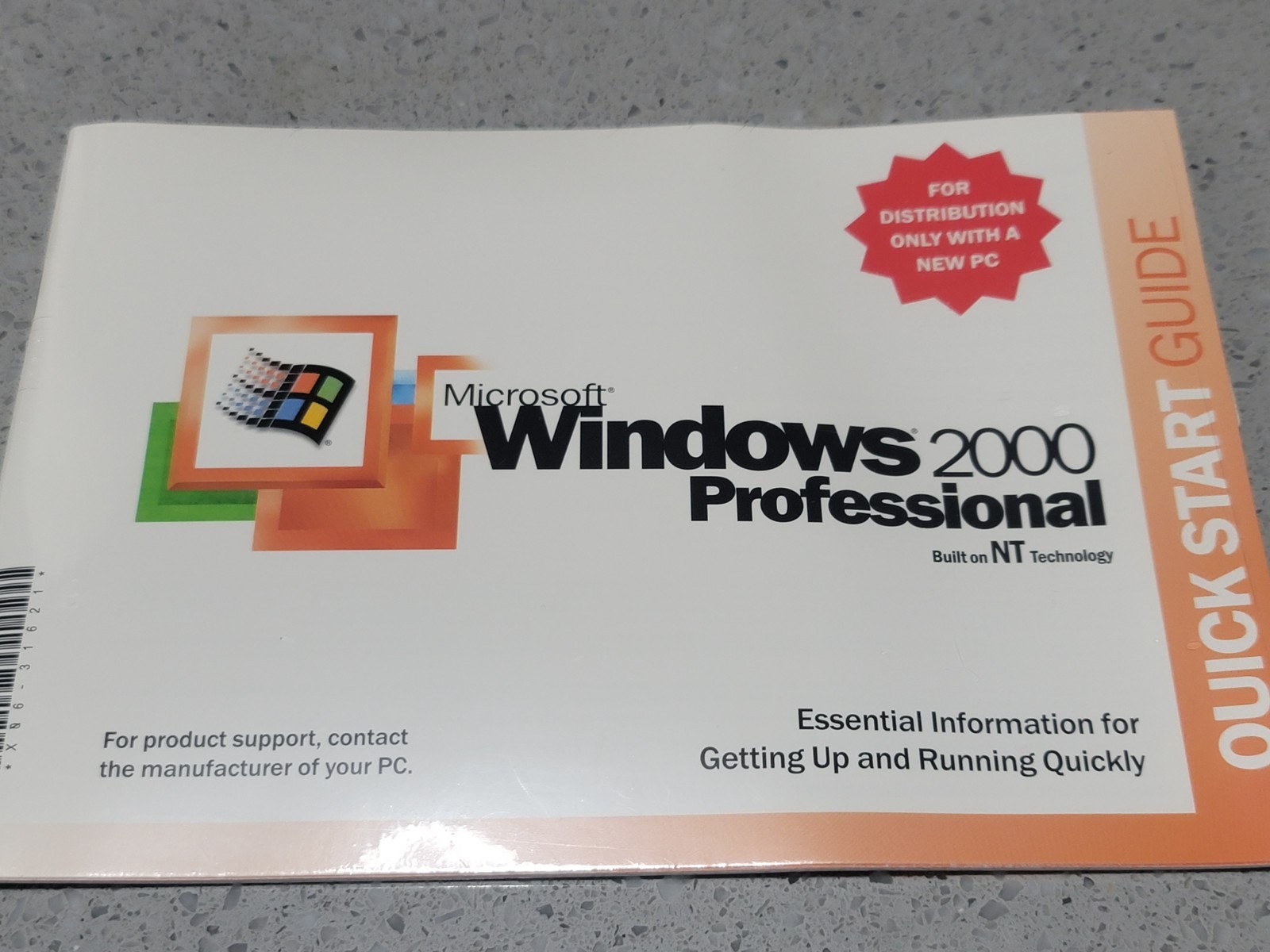 Microsoft Windows 2000 Professional SP2 OEM 1-2 CPU NEW SEALED COA Key