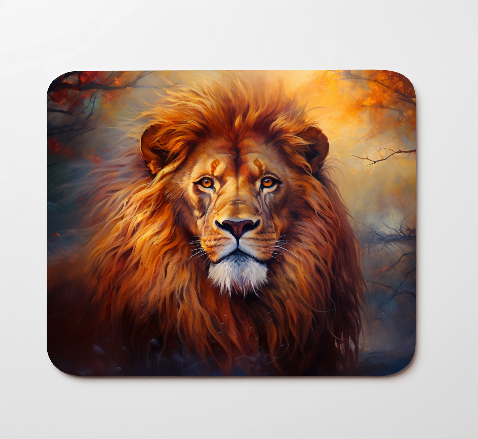 A Lion Wild Feline Animal Mouse Pad 9.5"x8" Desk Mat Non Slip Rectangle Mousepad
