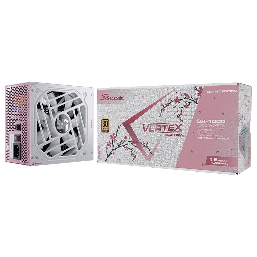 Spot goods）Seasonic VERTEX Sakura GX-1000 Limited Edition 1000W