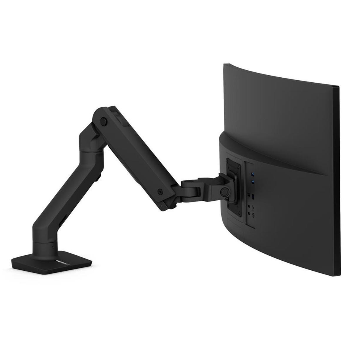 Ergotron HX Desk Mount Monitor Arm, Matte Black