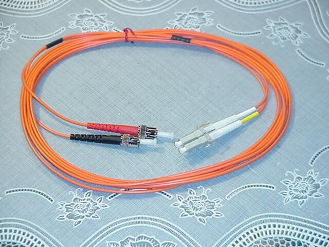3M LC-ST Fiber Optic Cable Duplex M/M 62.5/125 LC to ST NEW