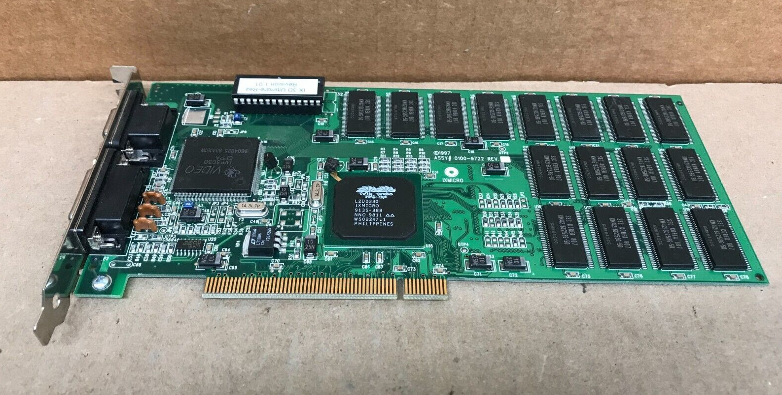 Vintage IXMicro Apple  iX 3D Ultimate-Rez  PCI Video Card for Power Mac G4