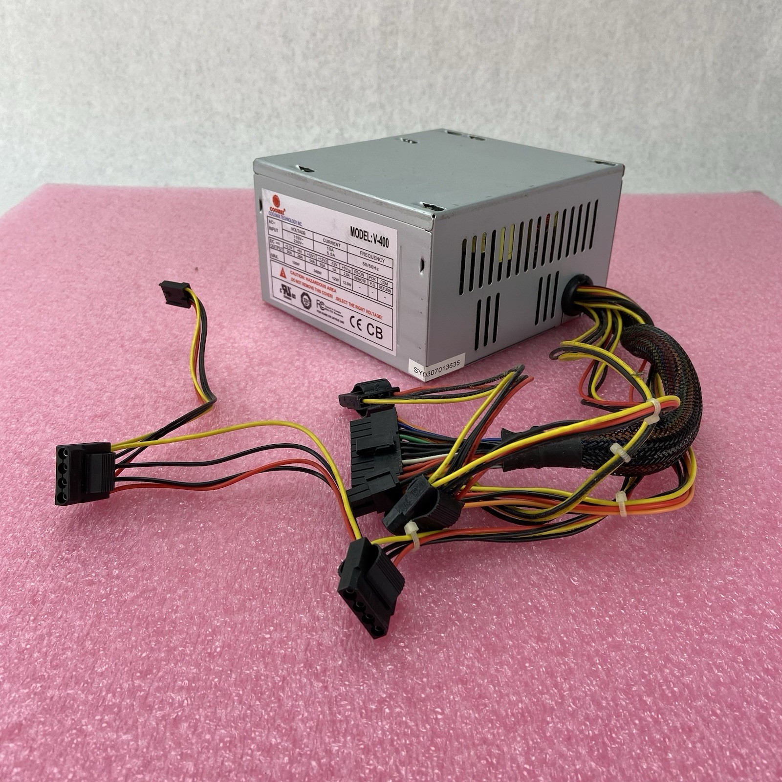 COOLMAX Technology V-400 400W Power Supply No PCIe Adaptor