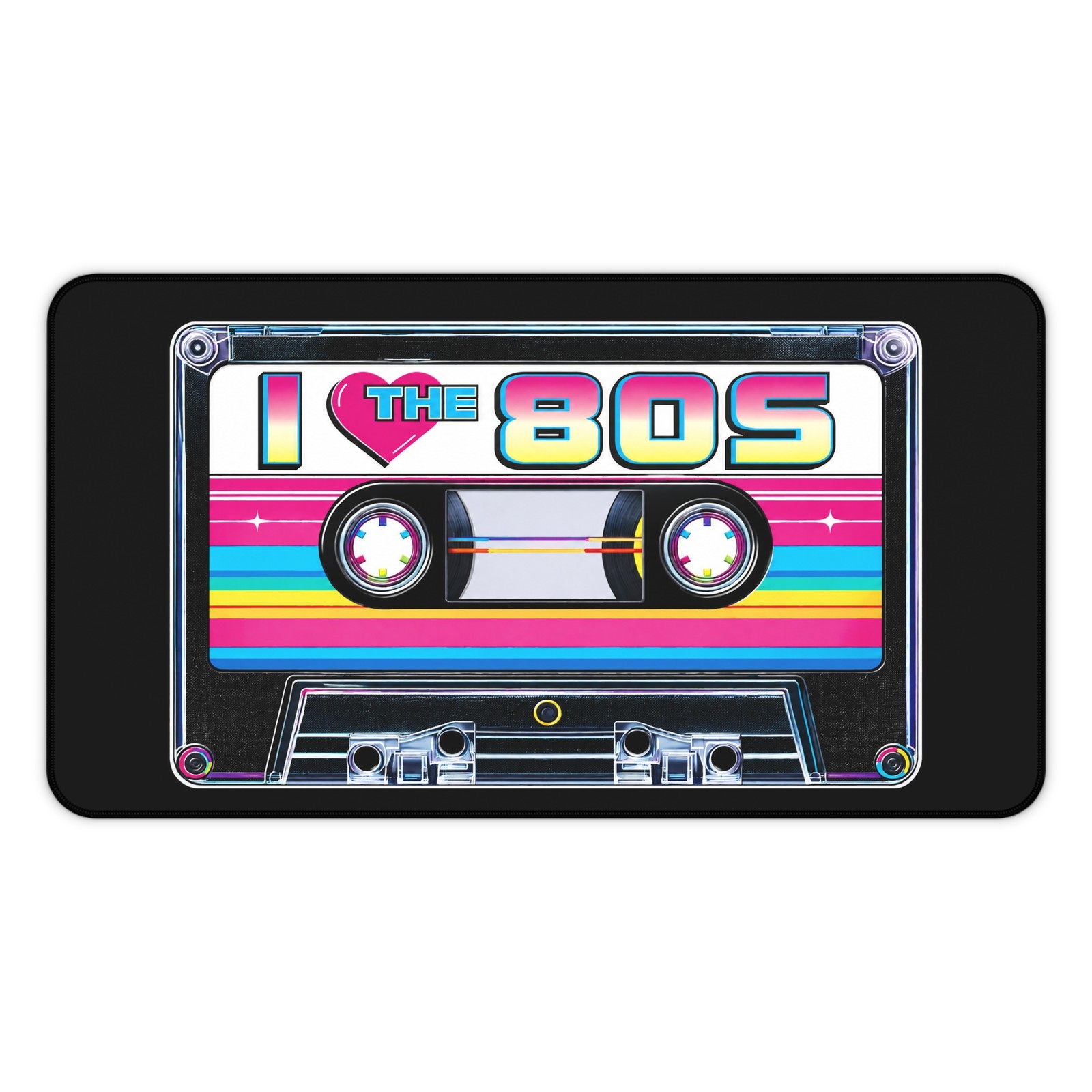I love the 80s Retro Cassette Desk Mat — Nostalgic Gamer & Office Mouse Pad