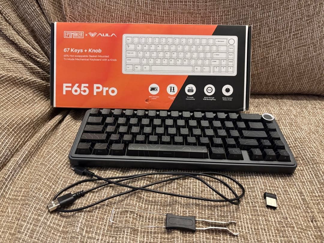 EPOMAKER AULA F65 Pro Mechanical Keyboard 65% Layout Reaper Switch Wireless