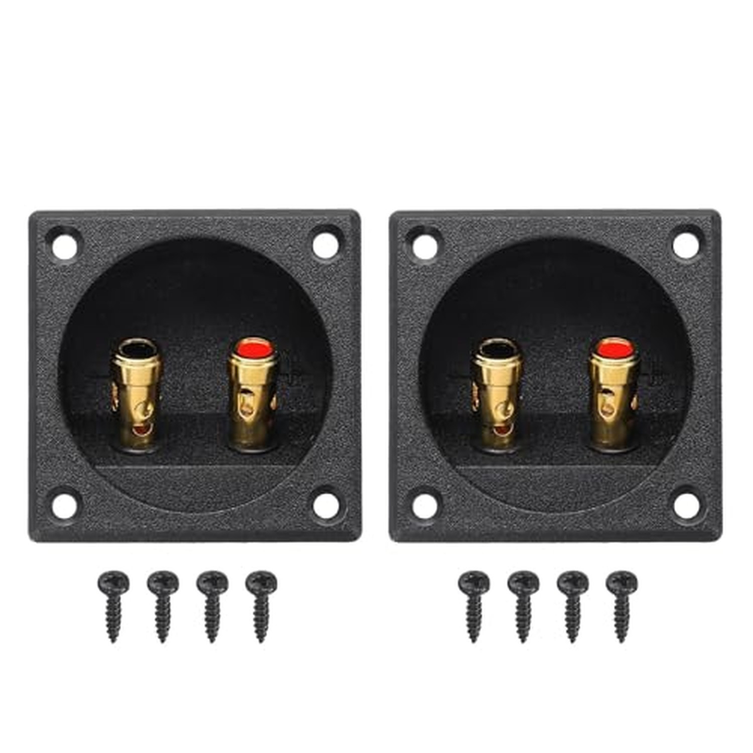 2Pcs 2-Way 2.2" Speaker Box Terminal Cup, Subwoofer Speaker Terminal Box