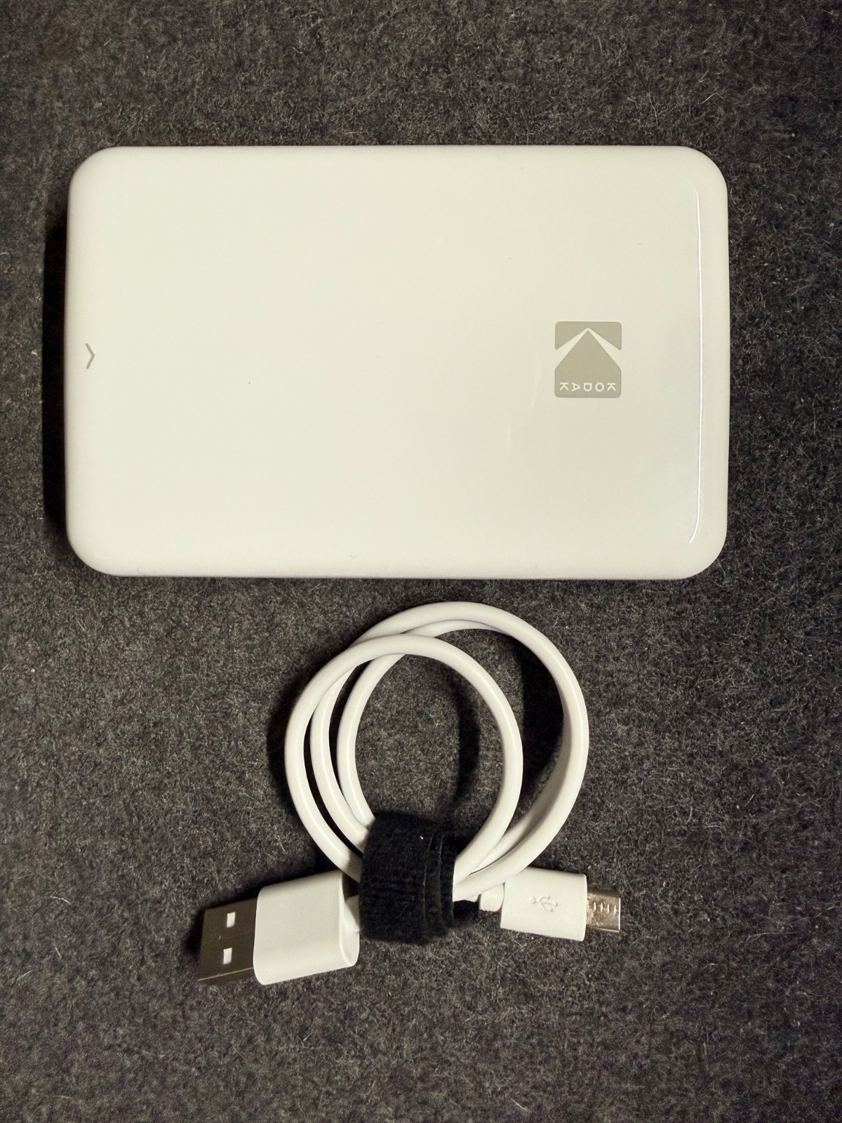 Kodak Step Instant Mobile Photo Printer Model RODMP20 White w/ USB Cable Tested