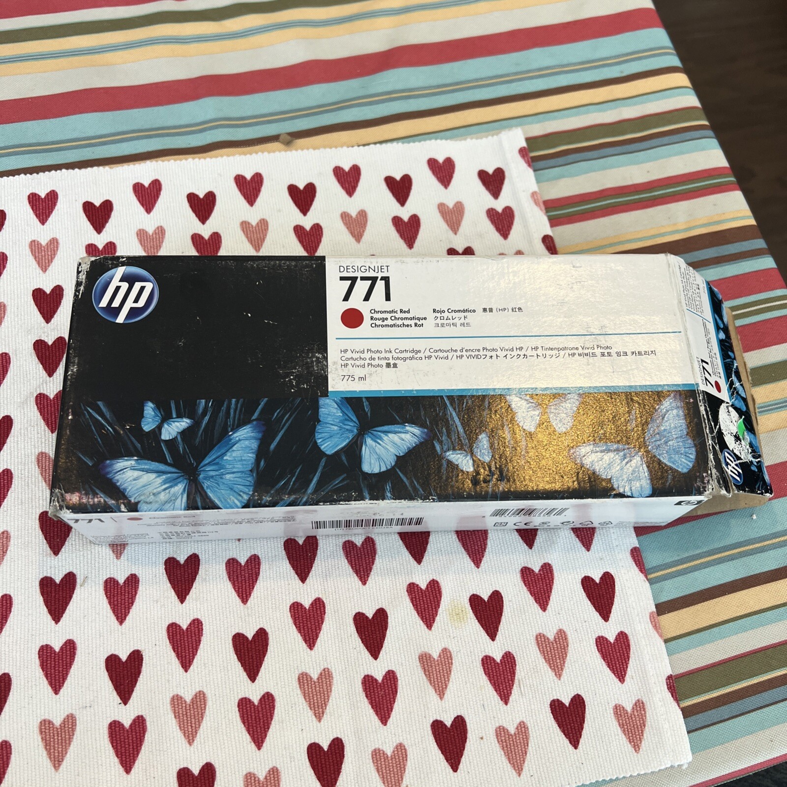 HP 771 Chromatic Red CEO38A New Genuine Open Box