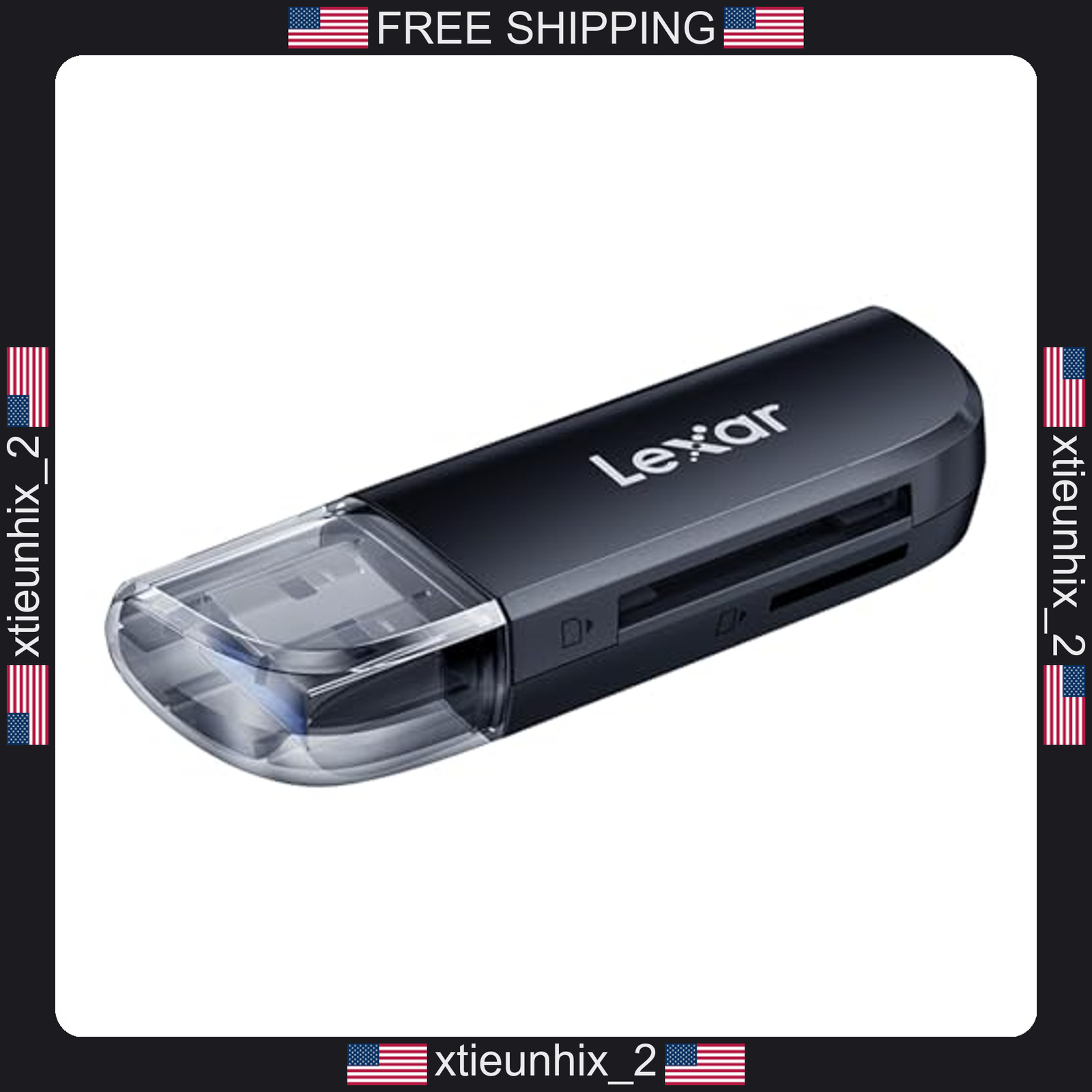 Lexar Dual Slot USB-A Card Reader USB 3.2 Gen 1 SD & MicroSD up to 1TB