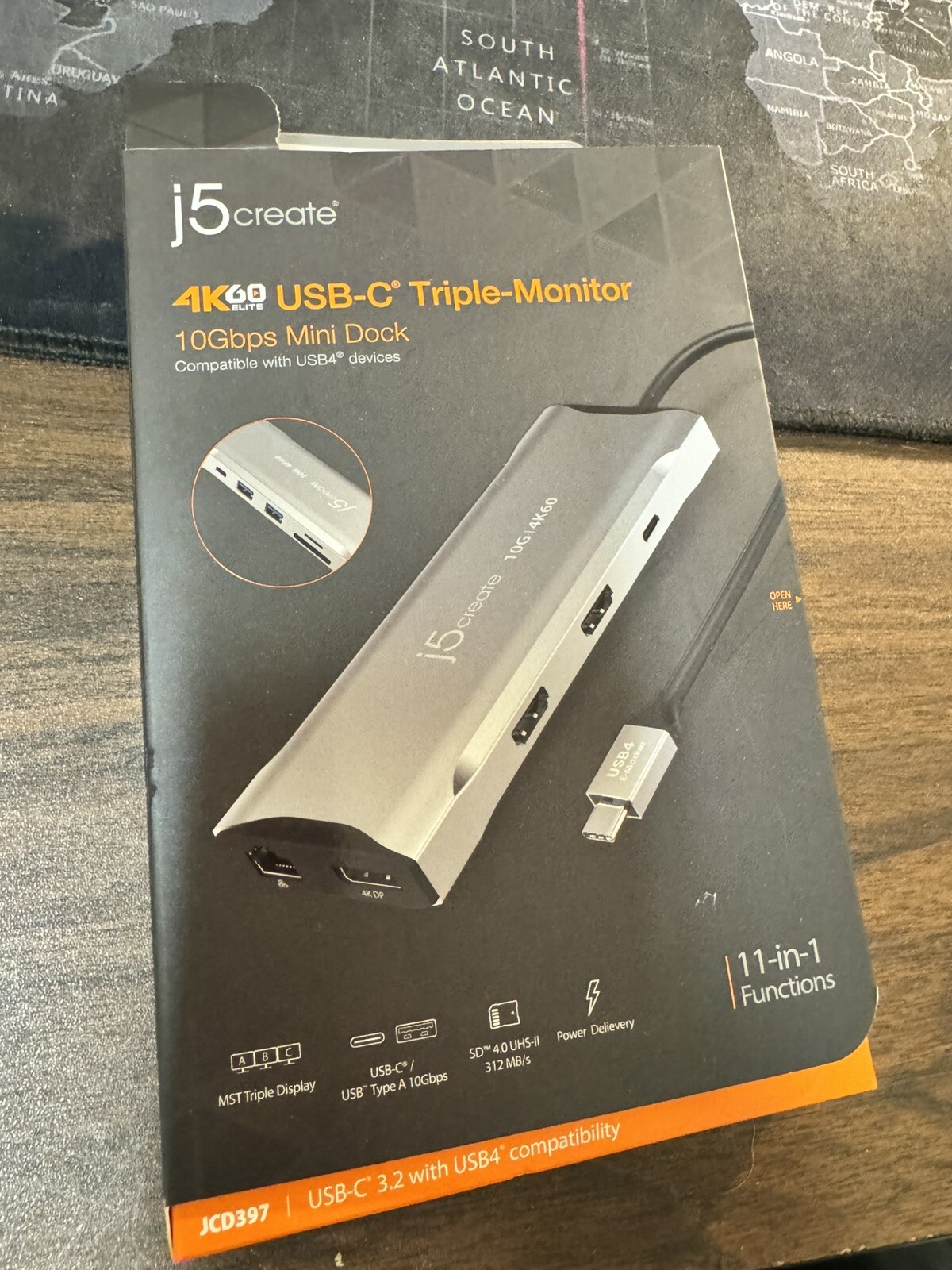 J5 Create 4K60 Elite Triple -Monitor 10Gbps Mini Dock