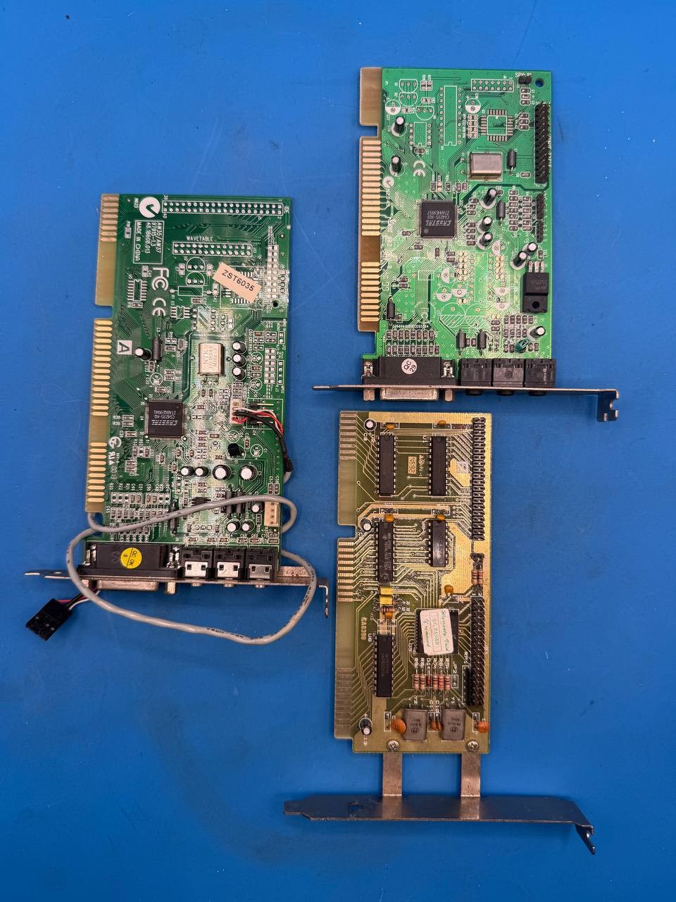 Lot of 3 Vintage ISA PC Expansion Cards Sound Cards & I/O Card RE