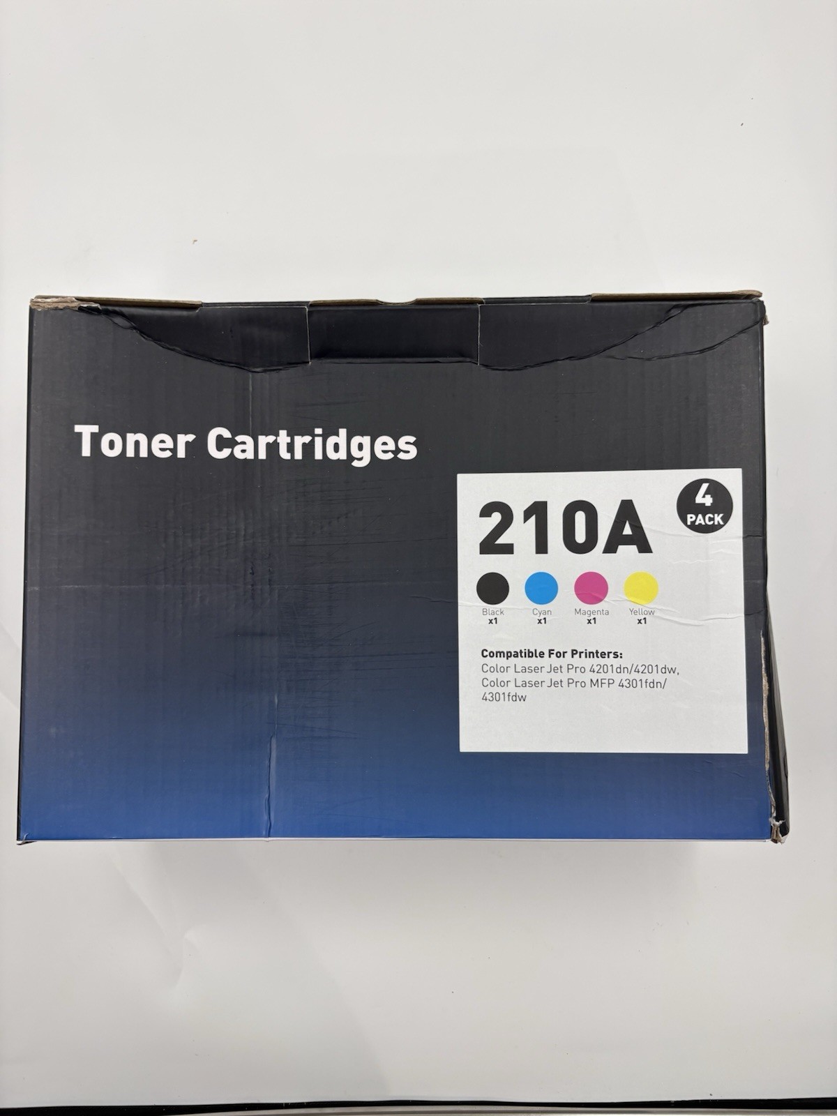 210A Toner Cartridge 4-Pack Compatible HP 4201dn 4201dw 4301fdn 4301fdw CMYK